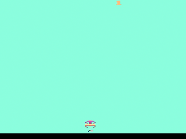 Rainbow Invaders (Homebrew) — Title screen